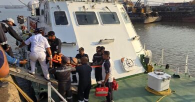 Indian Coast Guard Swiftly Rescues Critically Ill Fisherman, Ensuring Safe Medical Evacuation Off Diu Coast