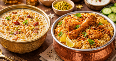 🌙 Eid-ul-Fitr Special: Sheer Khurma & Chicken Biryani Recipes