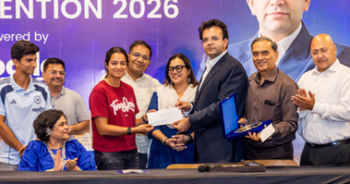 DDCA Prez Jaitley hands Pratika Rawal Rs51 lakh reward as SJFI’s Golden Jubilee Convention concludes