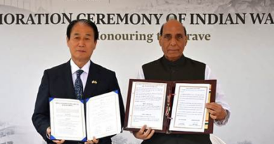 Rajnath Singh inaugurates Indian War Memorial in South Korea, remembers war veterans