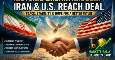 U.S.–Iran Breakthrough: Historic Deal Reopens Hormuz, Eases Global Tension