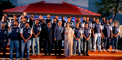 India High Commissioner hosts Team India ahead of Colombo Test