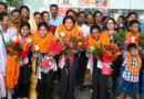 Asian Games gold medalists from Jharkhand return home, get warm welcome at Ranchi airport